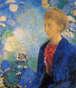  Odilon Redon Portrait of Madame de Demecy - Art Print