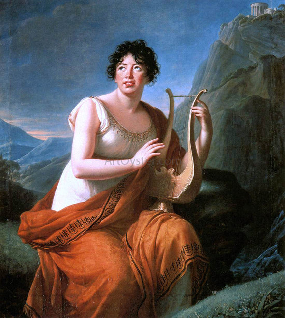  Elisabeth Le Brun Portrait of Madame de Stael as Corinne on Cape Misenum - Art Print
