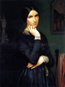  Hippolyte Flandrin Portrait of Madame Flandrin - Art Print