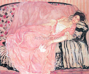  Frederick Carl Frieseke Portrait of Madame Gely (On the Couch) - Art Print