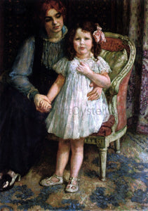  Theo Van Rysselberghe Portrait of Madame Goldner Max and Her Daughter Juliette - Art Print