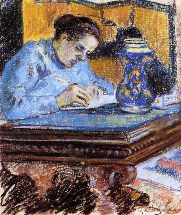  Armand Guillaumin Portrait of Madame Guillaumin - Art Print
