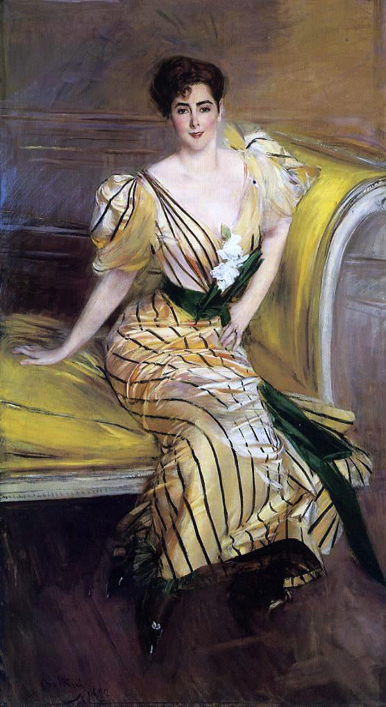  Giovanni Boldini Portrait of Madame Josephina Alvear de Errazuriz - Art Print