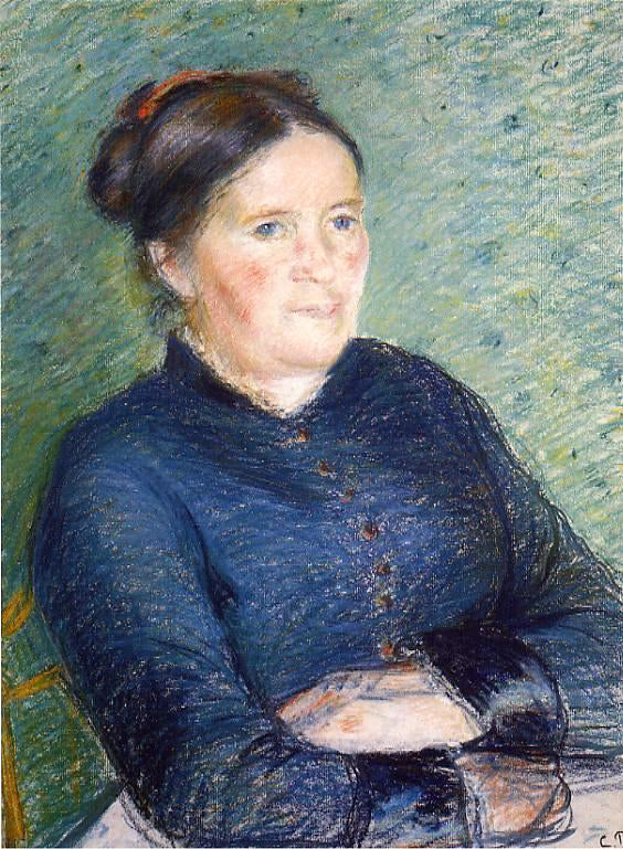  Camille Pissarro Portrait of Madame Pissarro - Art Print