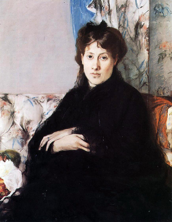  Berthe Morisot Portrait of Madame Pontillon - Art Print