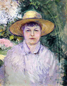  Gustave Caillebotte Portrait of Madame Renoir - Art Print