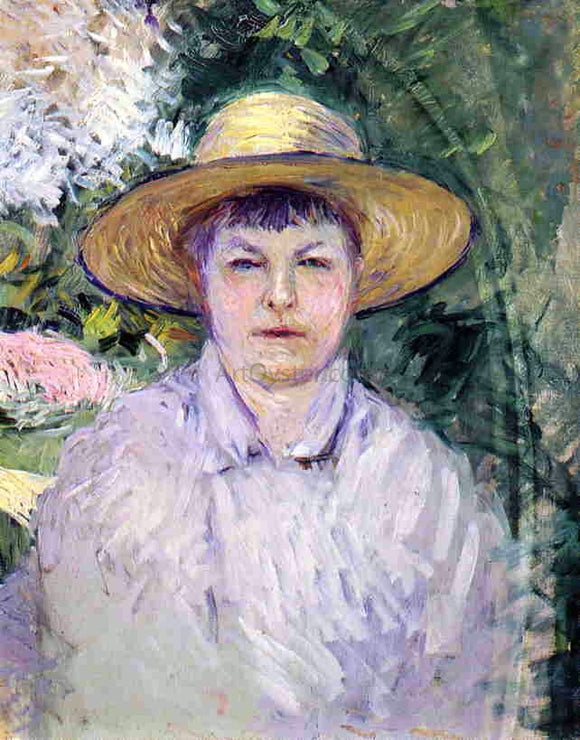  Gustave Caillebotte Portrait of Madame Renoir - Art Print