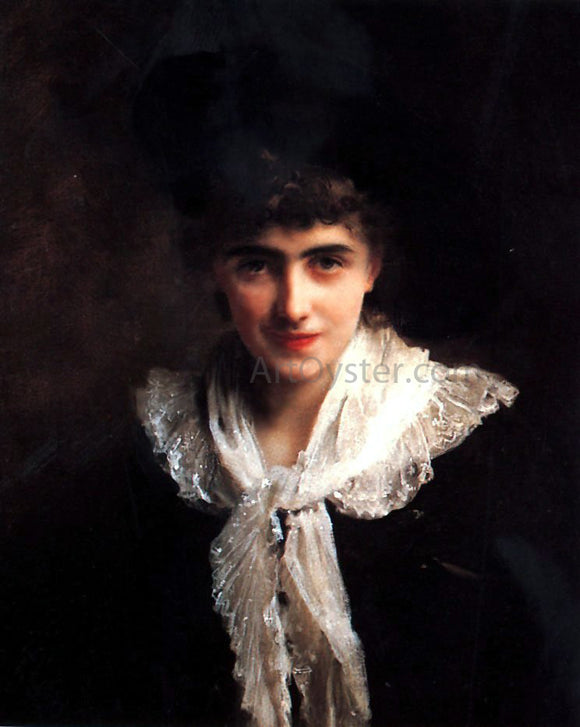  Gustave Jean Jacquet Portrait of Madame Roland - Art Print