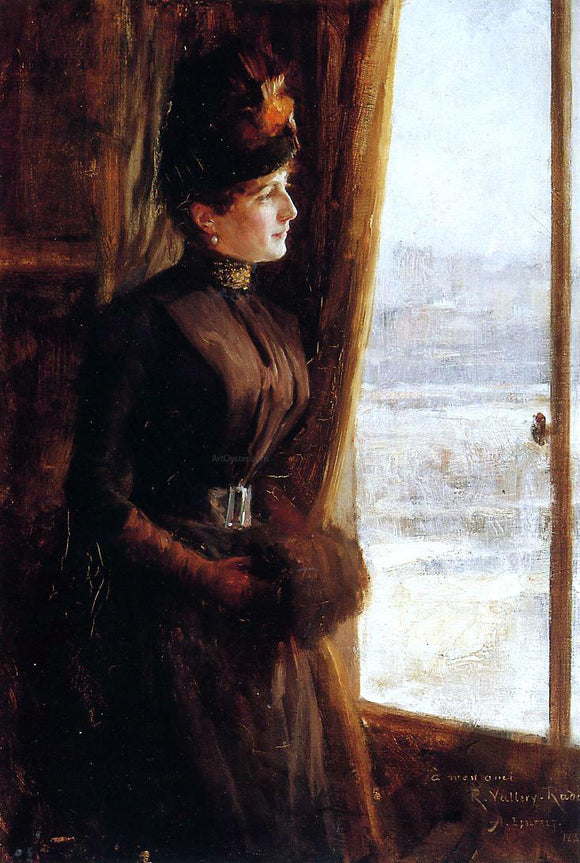  Albert Edelfelt Portrait of Madame Vallery-Radot - Art Print