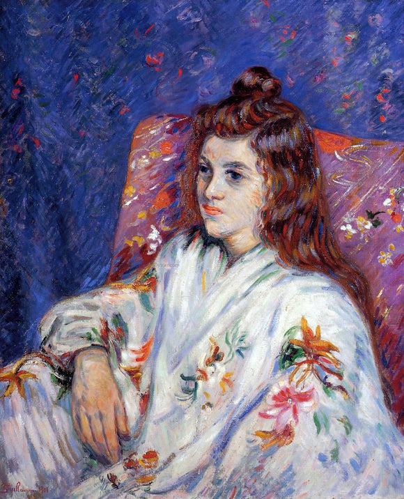  Armand Guillaumin Portrait of Madeleine - Art Print