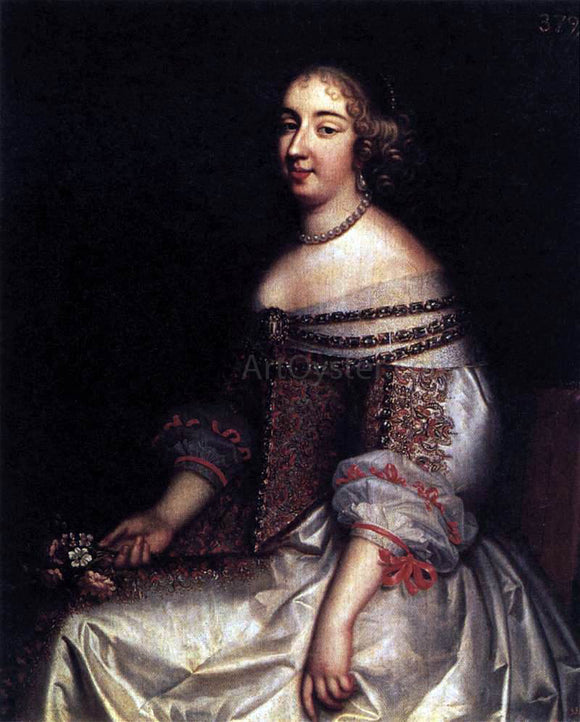  Charles Beaubrun Portrait of Mademoiselle de Montpensier - Art Print
