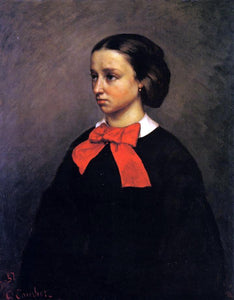  Gustave Courbet Portrait of Mademoiselle Jacquet - Art Print