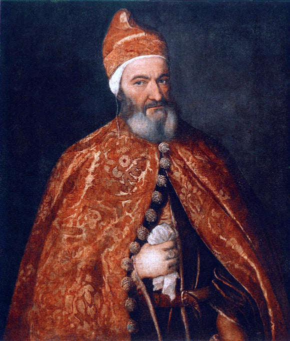  Titian Portrait of Marcantonio Trevisani - Art Print