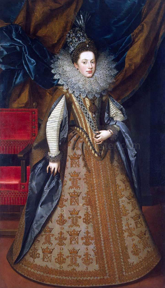 The Younger Frans Pourbus Portrait of Margaret of Savoy, Duchess of Mantua - Art Print