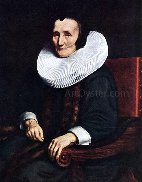  Nicolaes Maes Portrait of Margaretha de Geer, Wife of Jacob Trip - Art Print