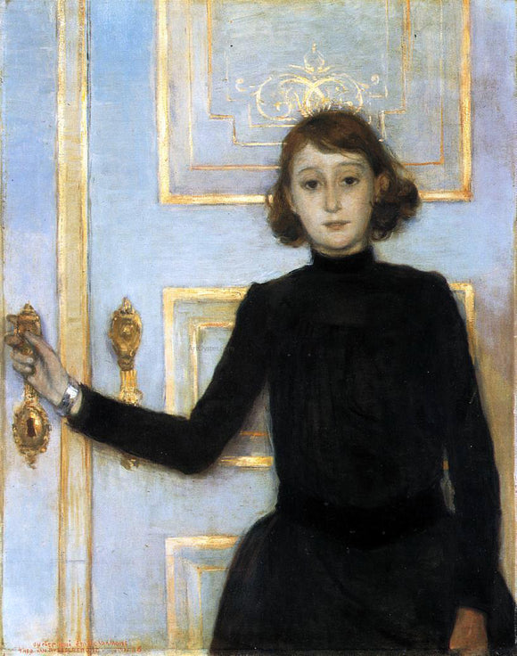  Theo Van Rysselberghe Portrait of Marguerite van Mons - Art Print