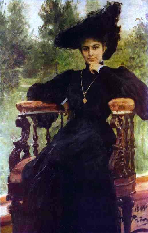  Ilia Efimovich Repin Portrait of Maria Andreeva - Art Print