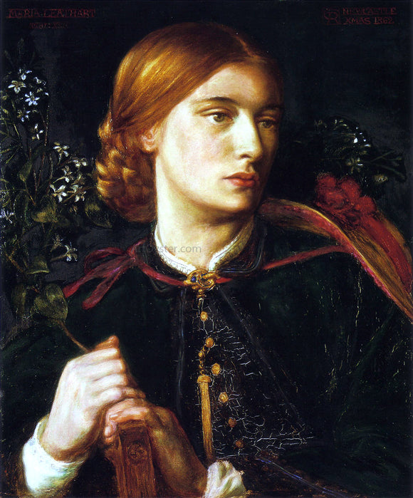  Dante Gabriel Rossetti Portrait of Maria Leathart - Art Print