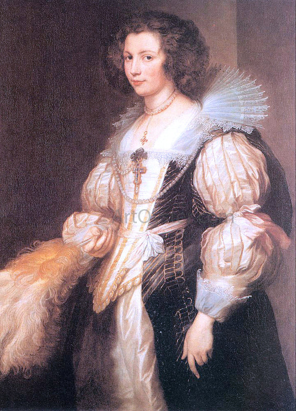  Sir Antony Van Dyck Portrait of Maria Lugia de Tassis - Art Print