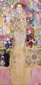  Gustav Klimt A Portrait of Maria Munk (unfinished) - Art Print