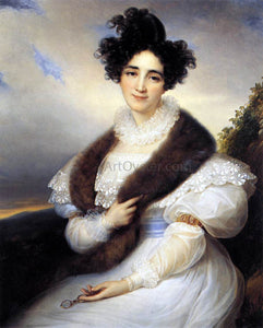  Francois-Joseph Kinsoen Portrait of Marie J. Lafont-Porcher - Art Print