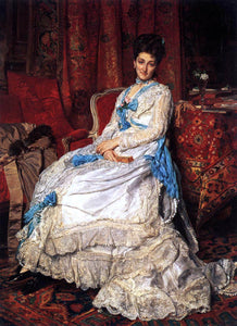  Jean-Louis Ernest Meissonier Portrait of Marquesa de Manzanedo - Art Print
