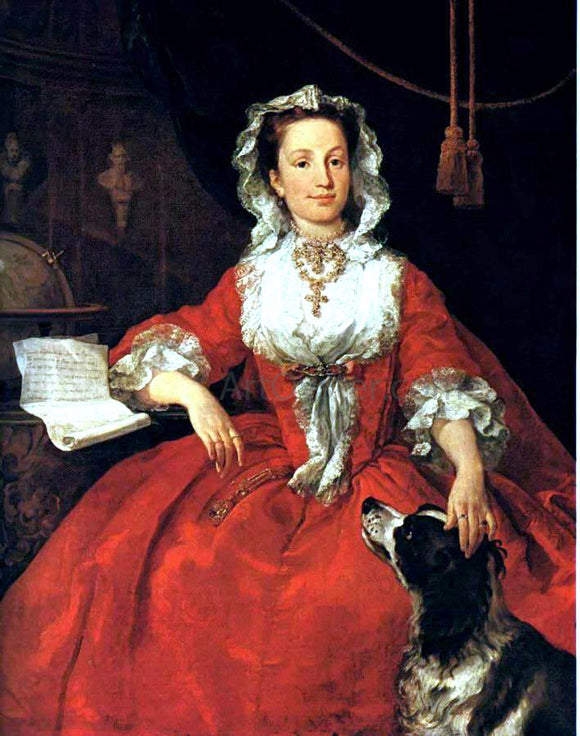  William Hogarth Portrait of Mary Edwards - Art Print