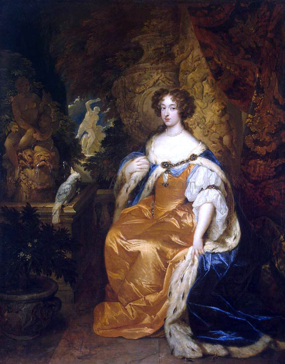  Caspar Netscher Portrait of Mary Stuart II - Art Print