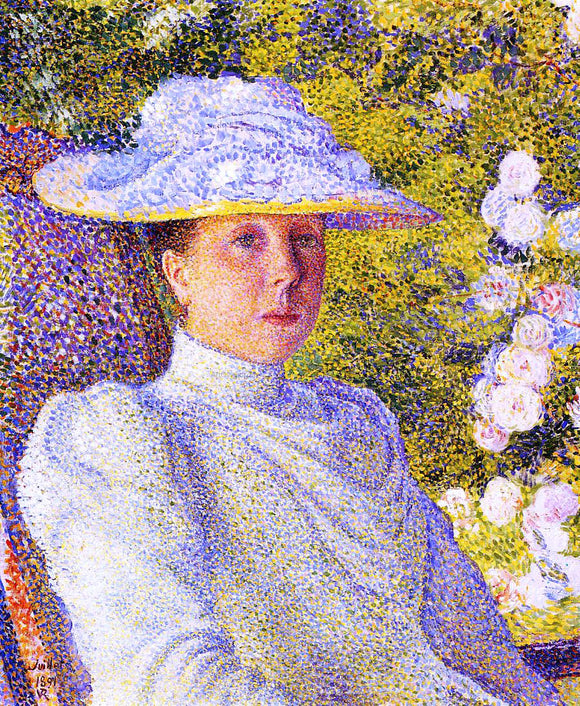  Theo Van Rysselberghe Portrait of Mathilde Vereeken - Art Print