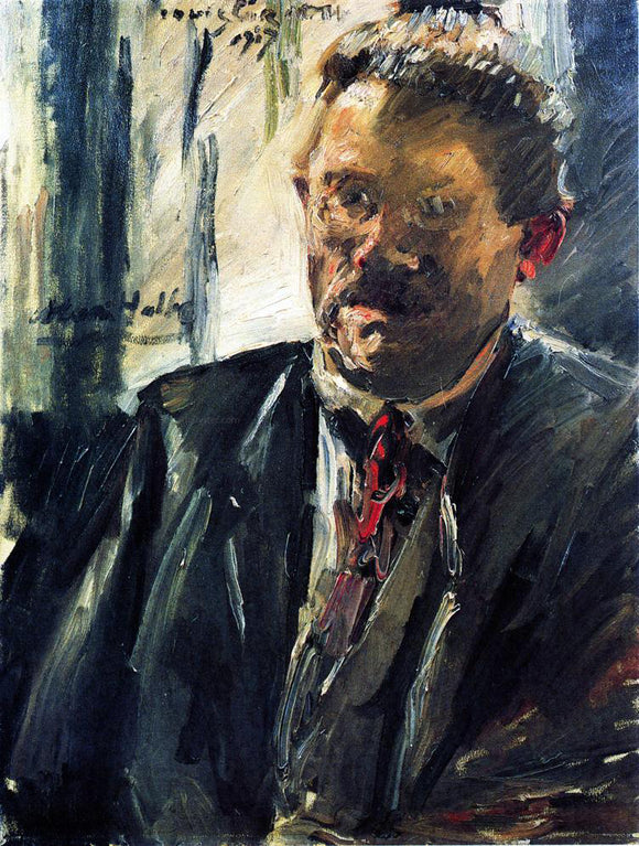 Lovis Corinth Portrait of Max Halbe - Art Print