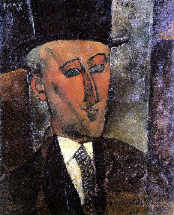  Amedeo Modigliani Portrait of Max Jacob - Art Print
