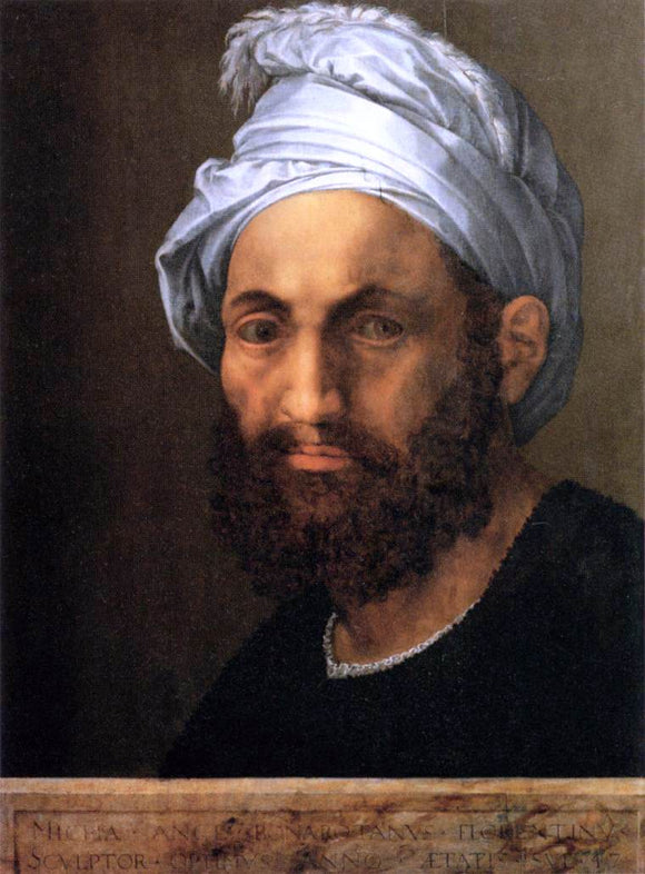  Baccio Bandinelli Portrait of Michelangelo - Art Print
