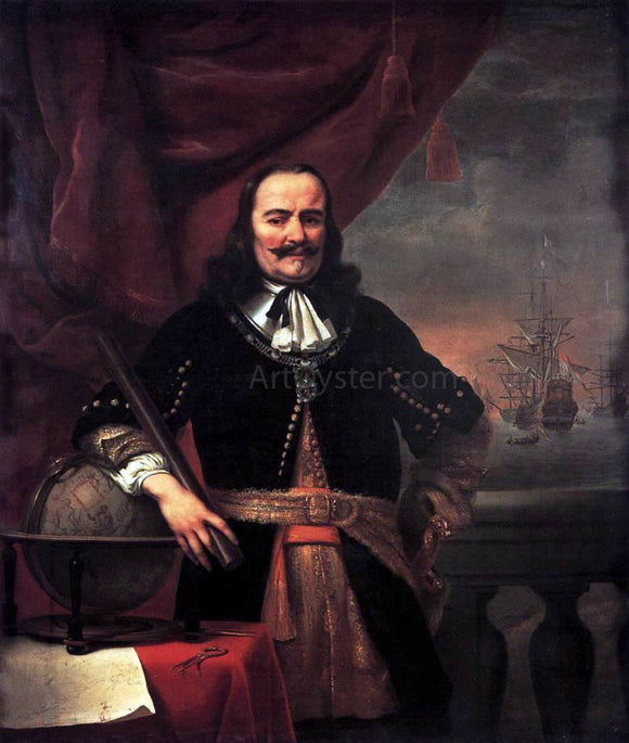  Ferdinand Bol Portrait of Michiel Adriaansz de Ruyter - Art Print