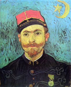  Vincent Van Gogh Portrait of Milliet, Second Lieutnant of the Zouaves - Art Print