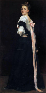  William Merritt Chase Portrait of Miss E. (also known as Lydia Field Ammet) - Art Print
