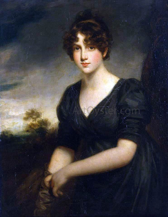  John Opie Portrait of Miss Frances Vinicombe - Art Print