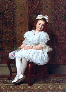  John George Brown Portrait of Miss Gibson - Art Print