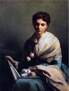  George Hetzel Portrait of Miss Helen Leslie Myers (Mrs. William Allen) - Art Print