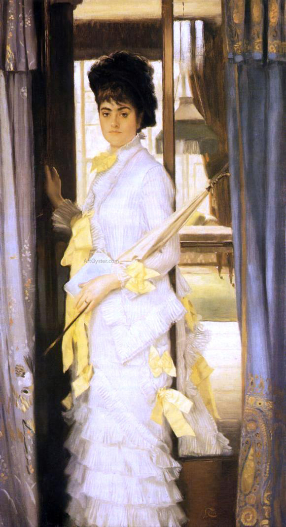  James Tissot Portrait of Miss Lloye - Art Print