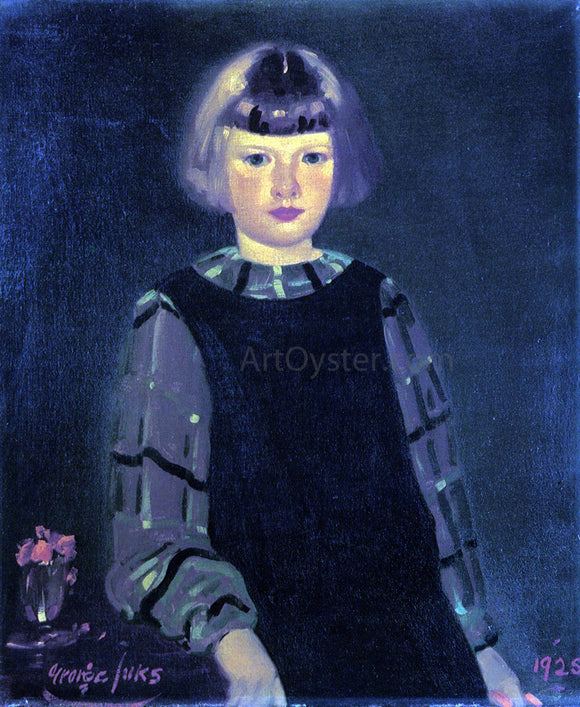  George Luks Portrait of Miss Ruth Breslin - Art Print