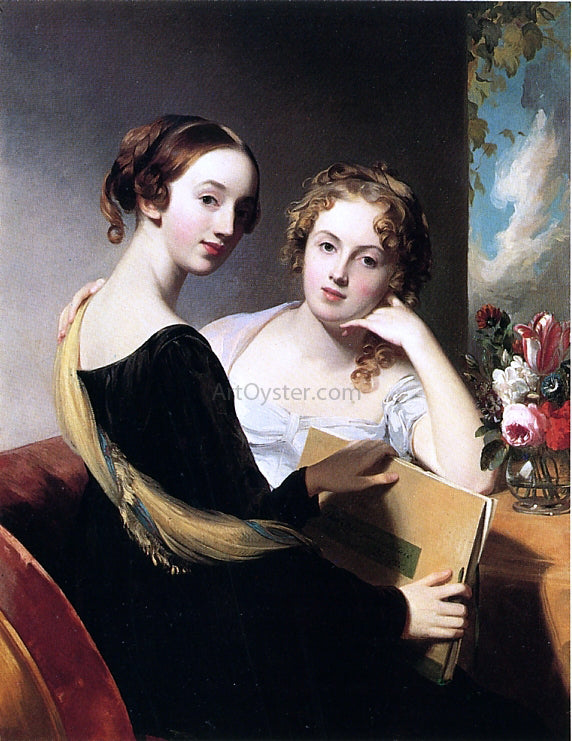  Thomas Sully Portrait of Misses Mary and Emily McEuen - Art Print