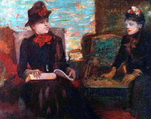  Adolfo Guiard Portrait of Mlle. Sanlaville - Art Print