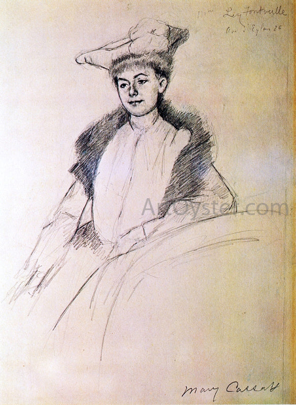  Mary Cassatt Portrait of Mme. Fontveille - Art Print