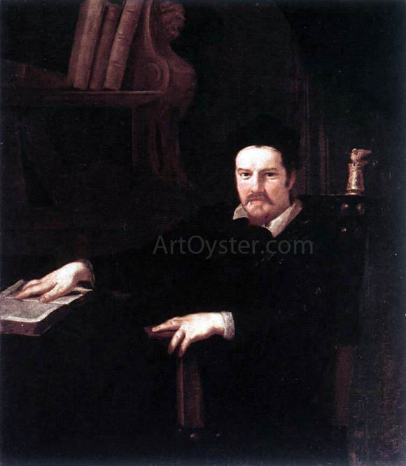  Andrea Sacchi Portrait of Monsignor Clemente Merlini - Art Print
