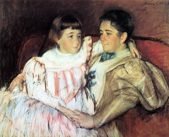  Mary Cassatt Portrait of Mrs Havemeyer and Her Daughter Electra - Art Print