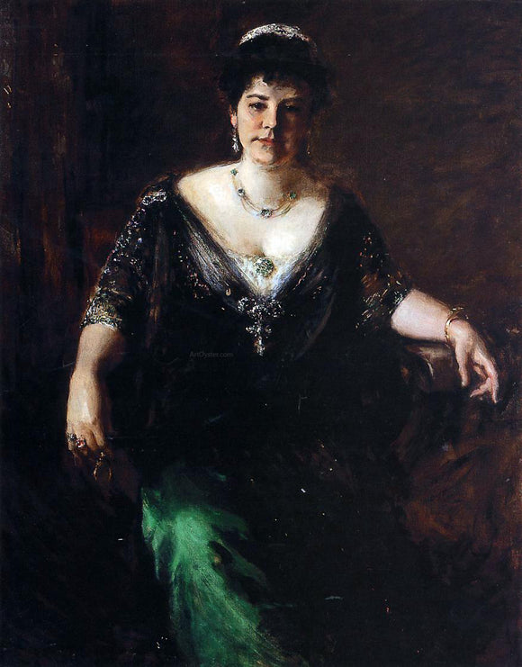  William Merritt Chase Portrait of Mrs. William Merritt Chase - Art Print