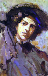  Constantin Alexeevich Korovin Portrait of Nadezhda Komarovskaya - Art Print