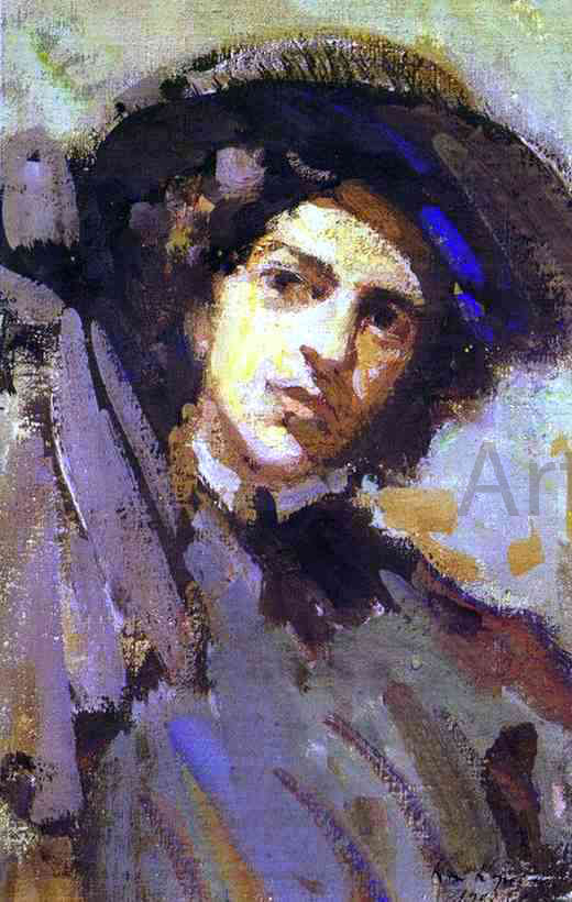  Constantin Alexeevich Korovin Portrait of Nadezhda Komarovskaya - Art Print