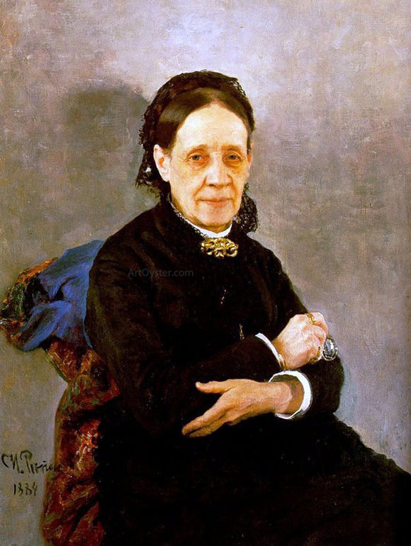  Ilia Efimovich Repin Portrait of Nadezhda Stasova - Art Print