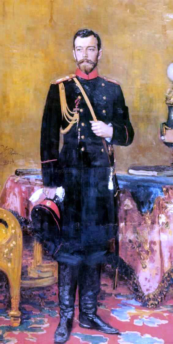  Ilia Efimovich Repin Portrait of Nicholas II, The Last Russian Emperor - Art Print